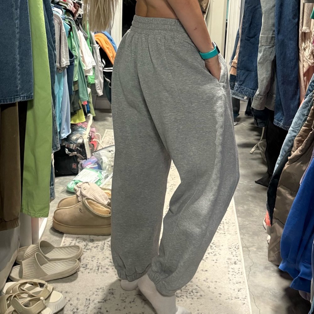 FP Movement by Free People Gray Fleece Jogger Sweatpants Women’s M Athleisure - Picture 7 of 8